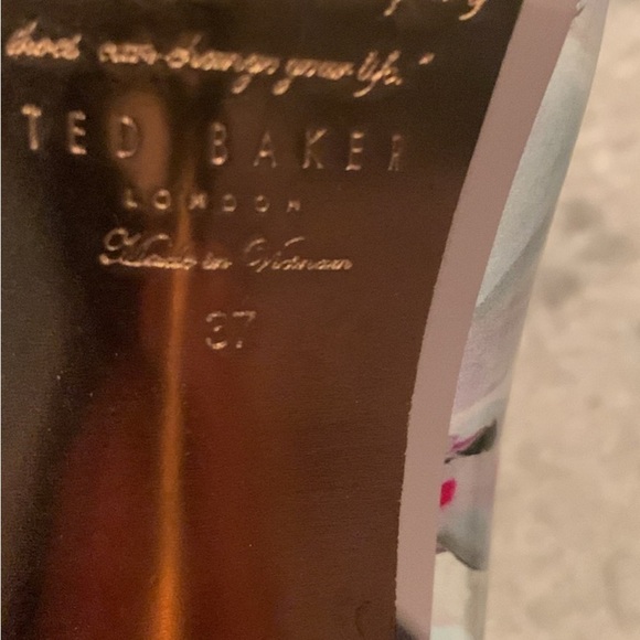 Ted Baker Floral Women's Heels - Pink and White - Picture 4 of 8